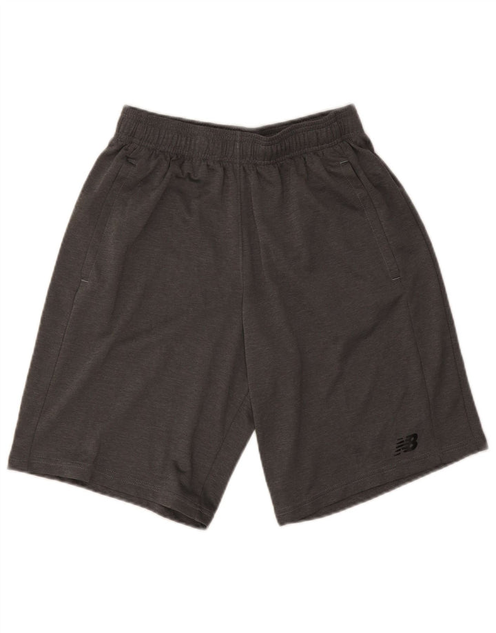 New Balance Mens Sport Shorts Small Grey Flecked Polyester