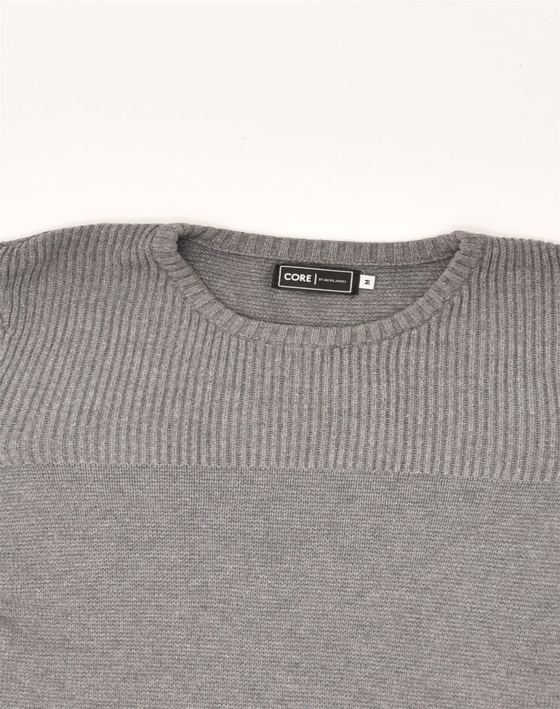 JACK & JONES Mens Crew Neck Jumper Sweater Medium Grey Cotton | Vintage Jack & Jones | Thrift | Second-Hand Jack & Jones | Used Clothing | Messina Hembry 