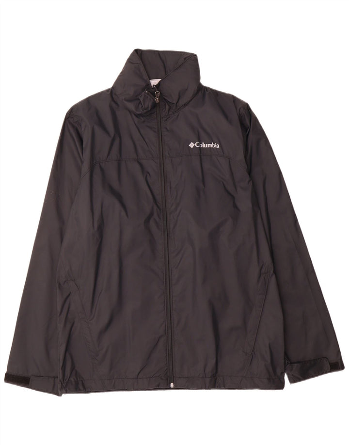 Columbia Mens Rain Jacket UK 36 Small Black Nylon