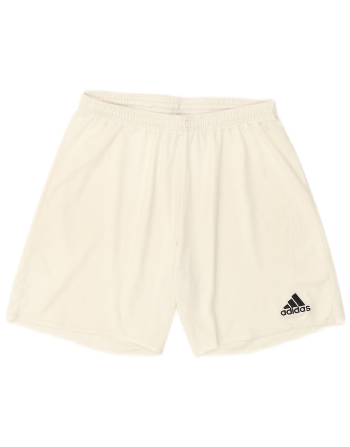 Adidas Mens Climalite Sport Shorts Medium  White Polyester