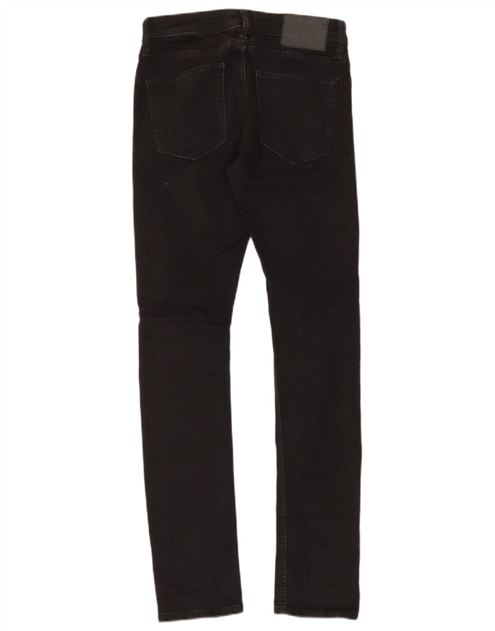 Jack & Jones Mens GLENN Distressed Slim Jeans  W28 L32 Black Cotton