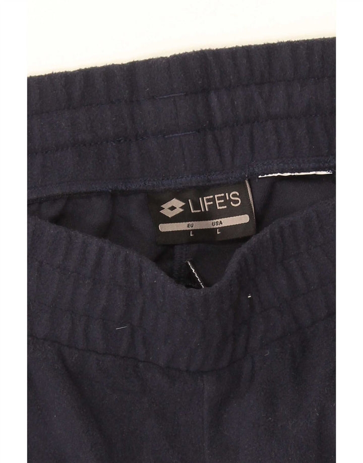 Lotto Mens Tracksuit Trousers Joggers Large Navy Blue