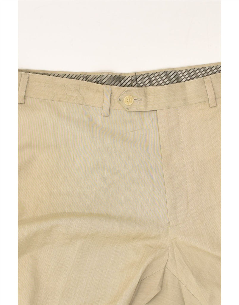 RALPH LAUREN Mens Slim Casual Trousers W40 L30 Beige Polyester | Vintage Ralph Lauren | Thrift | Second-Hand Ralph Lauren | Used Clothing | Messina Hembry 