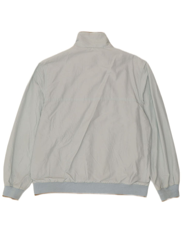 Geox Mens Respira Bomber Jacket UK 40 Large Blue Cotton
