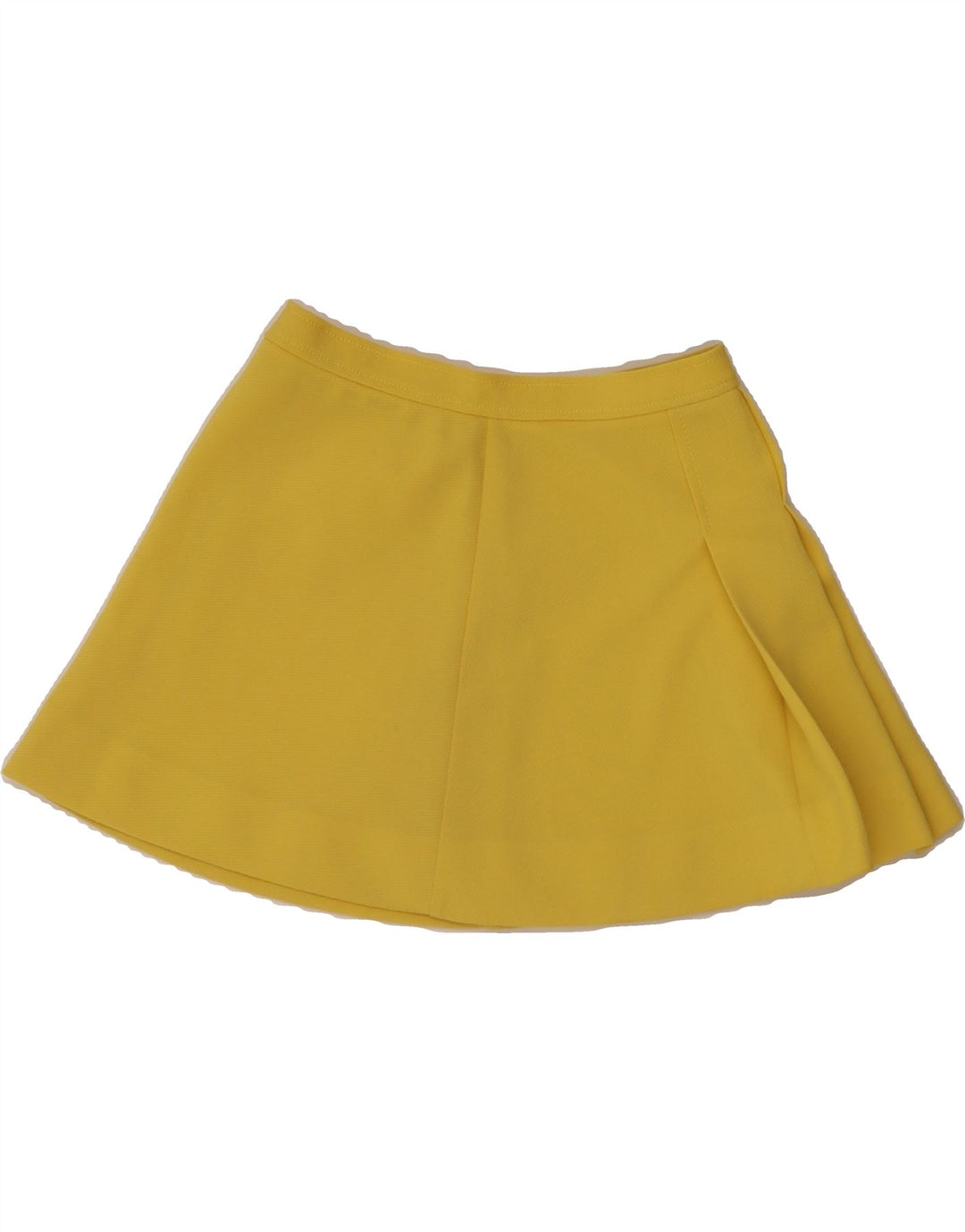 SERGIO TACCHINI Womens Mini Skirt W26 Small Yellow Polyester Vintage Sergio Tacchini and Second-Hand Sergio Tacchini from Messina Hembry 