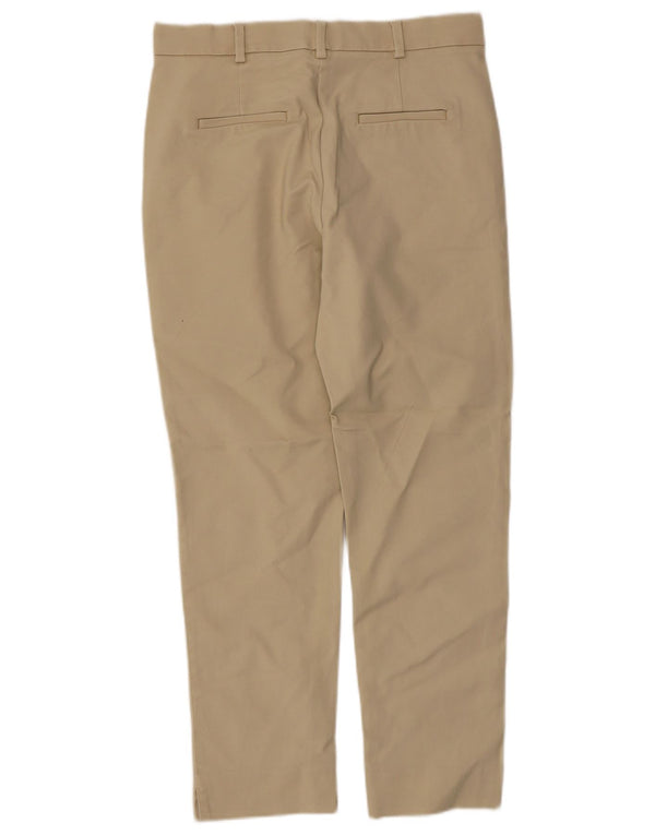 Marks & Spencer Womens Autograph Chino Trousers UK 10 Small W30 L26 Beige
