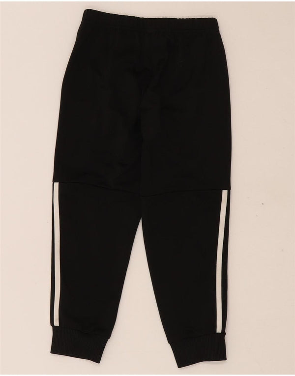 ADIDAS Boys Tracksuit Trousers Joggers 4-5 Years  Black Polyester