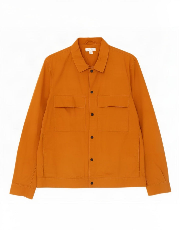 Cos Mens Utility Jacket UK 36 Small Orange Cotton
