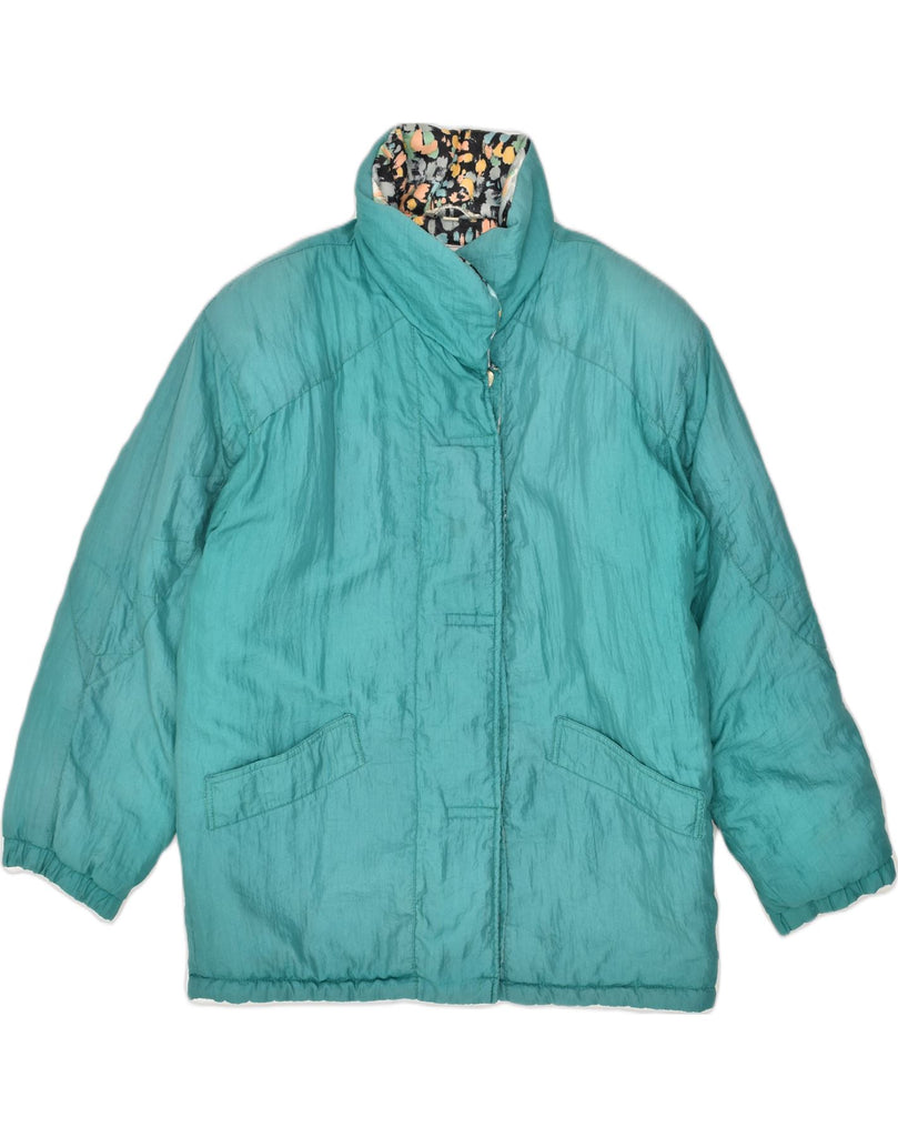 STRATOS Womens Padded Jacket UK 22 3XL Turquoise | Vintage Stratos | Thrift | Second-Hand Stratos | Used Clothing | Messina Hembry 