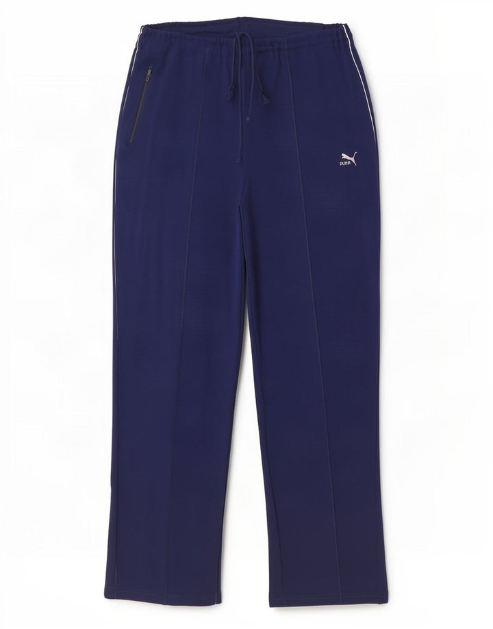 Puma Mens Tracksuit Trousers Large Blue Polyamide