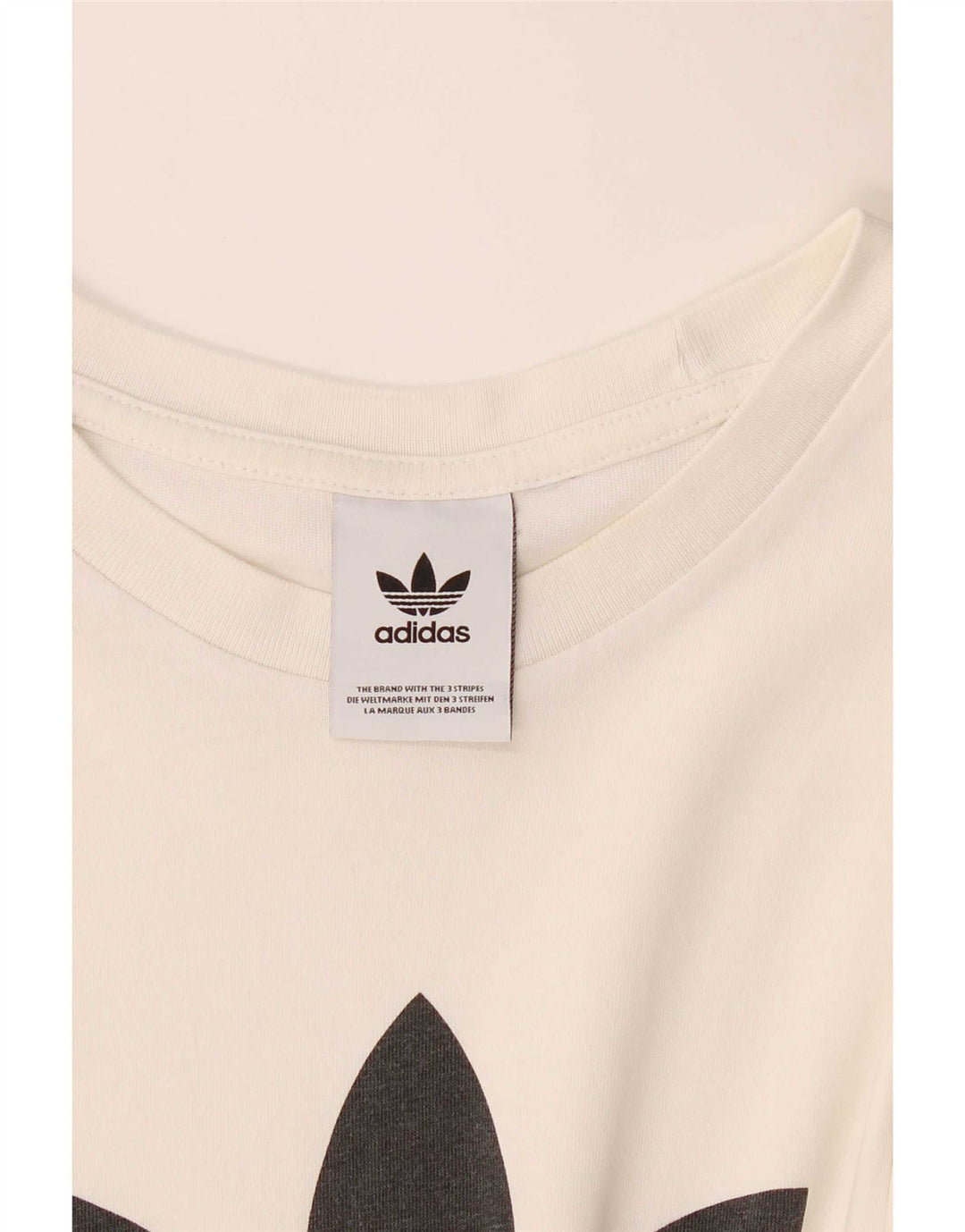 Adidas Mens Graphic T-Shirt Top Medium White