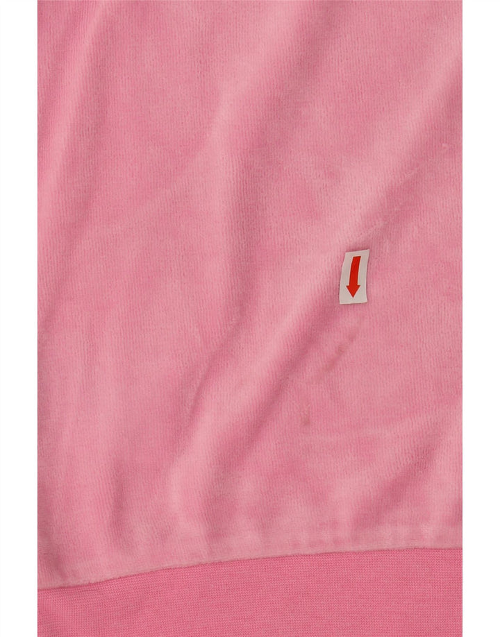ADIDAS Girls Sweatshirt Jumper 9-10 Years Pink Cotton