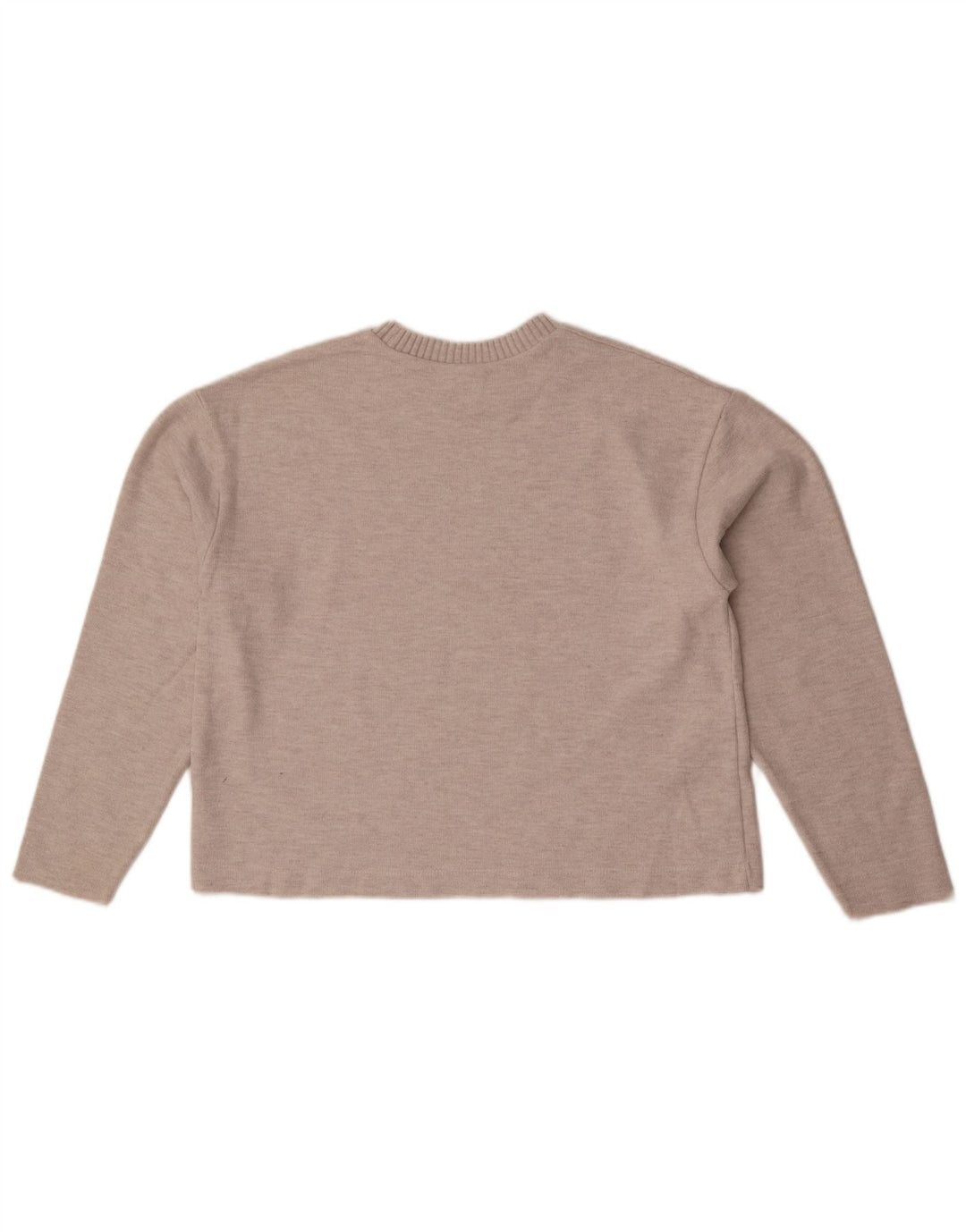Zara Womens Crop Blouse Top UK 14 Medium Beige