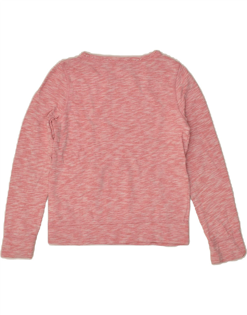 GAP Girls Sweatshirt Jumper 8-9 Years Pink Flecked Cotton | Vintage Gap | Thrift | Second-Hand Gap | Used Clothing | Messina Hembry 