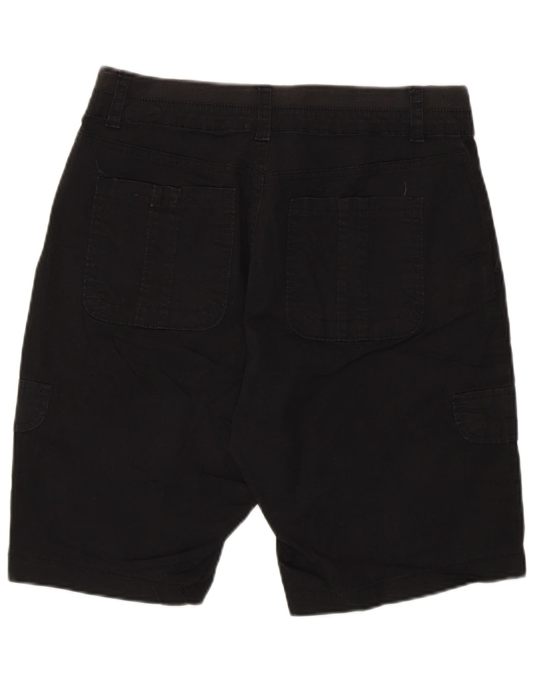 Lee Womens Relaxed Fit Cargo Shorts US 6 Medium W28  Black Cotton