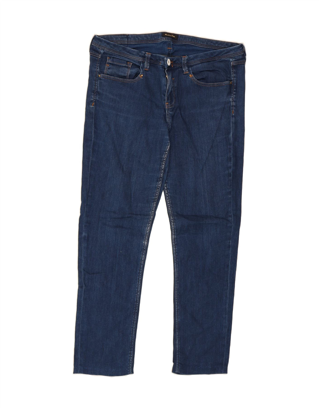 MASSIMO DUTTI Womens Slim Jeans W34 L26 Navy Blue Vintage Massimo Dutti and Second-Hand Massimo Dutti from Messina Hembry 