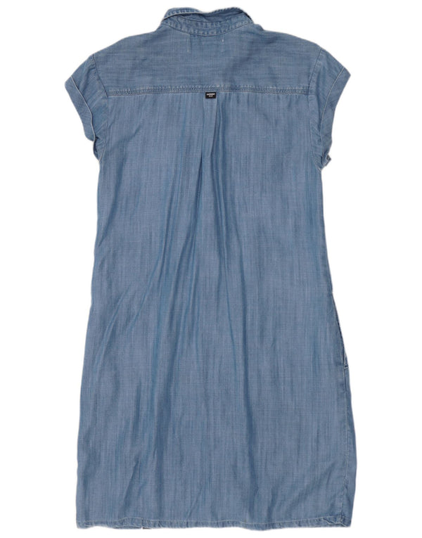 SUPERDRY Womens Denim Dress UK 10 Small Blue Lyocell