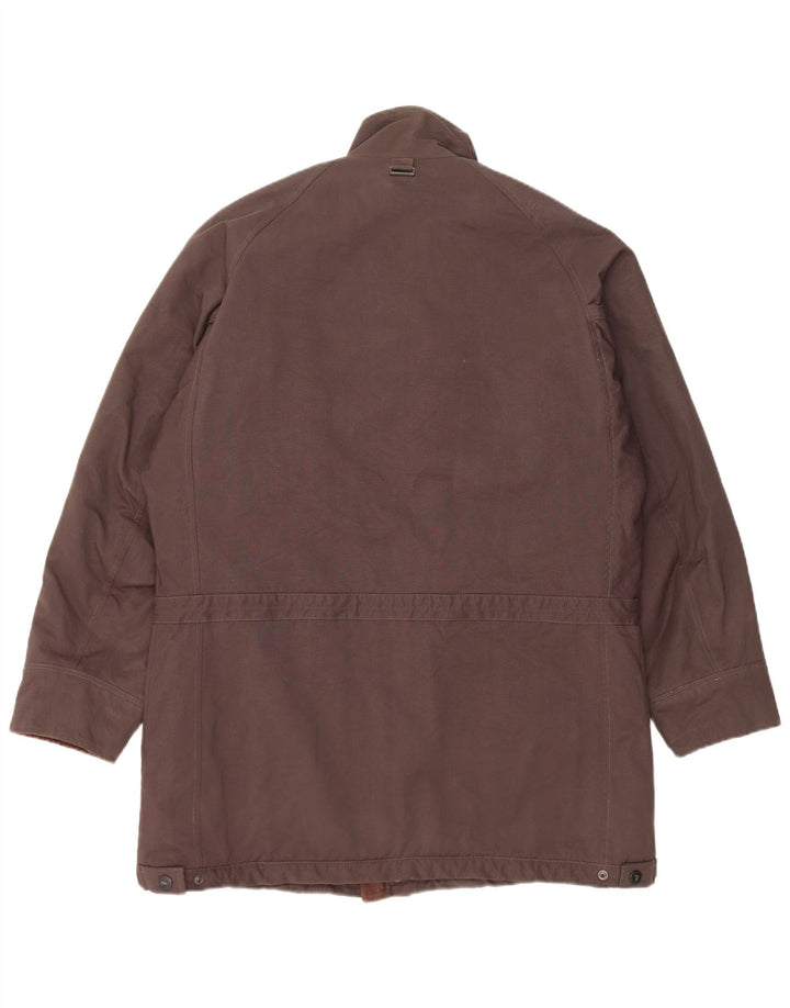 Trussardi Jeans Womens Parka Jacket IT 52 2XL Grey Polyamide