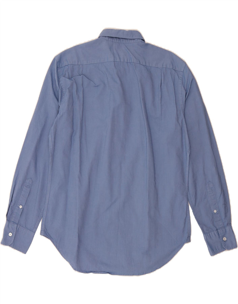 BOGGI Mens Milano Slim Fit Shirt XL Blue Cotton Vintage Boggi and Second-Hand Boggi from Messina Hembry 