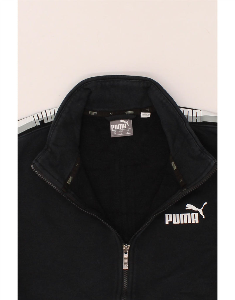 PUMA Mens Graphic Tracksuit Top Jacket Medium Navy Blue Cotton Vintage Puma and Second-Hand Puma from Messina Hembry 