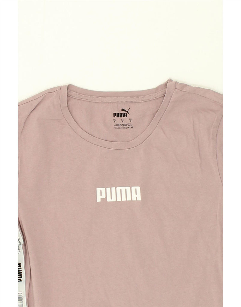 PUMA Womens Graphic T-Shirt Top UK 10 Small Pink Vintage Puma and Second-Hand Puma from Messina Hembry 