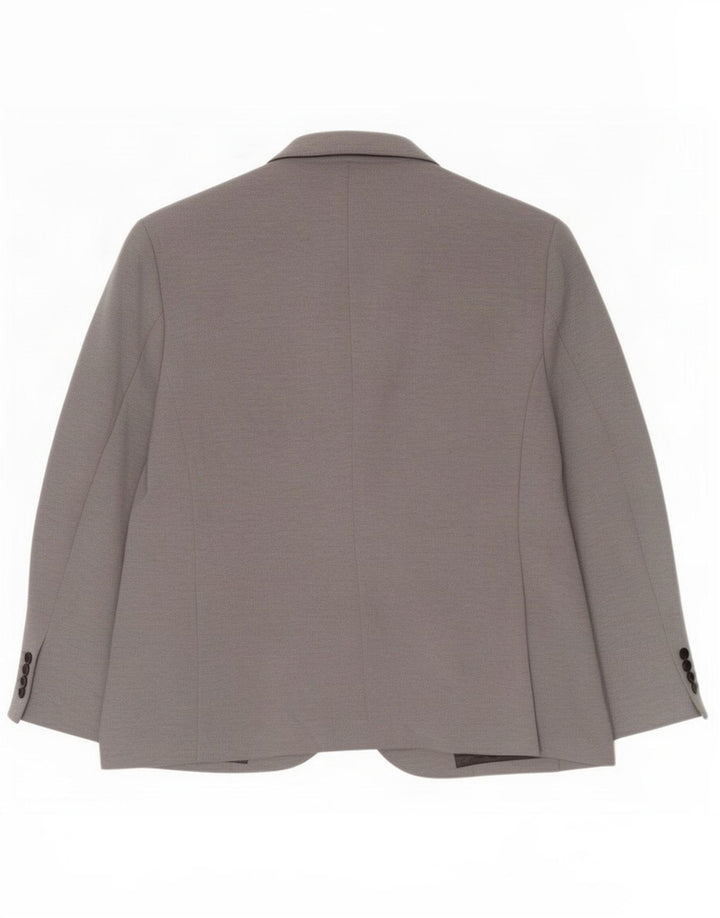 Marks & Spencer Mens 2 Button Blazer Jacket UK 48 2XL Grey Polyamide