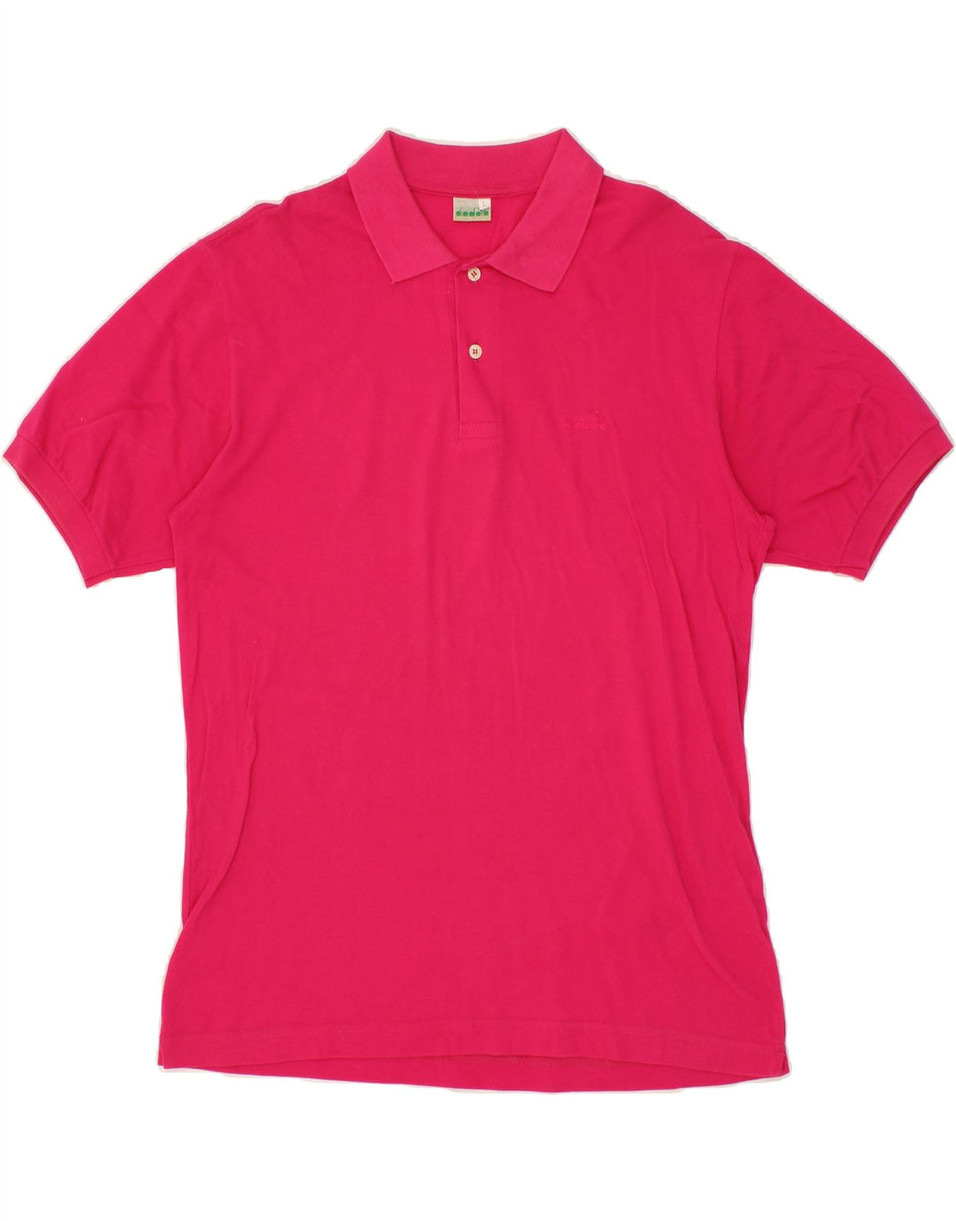 DIADORA Mens Polo Shirt Large Pink Cotton Vintage Diadora and Second-Hand Diadora from Messina Hembry 