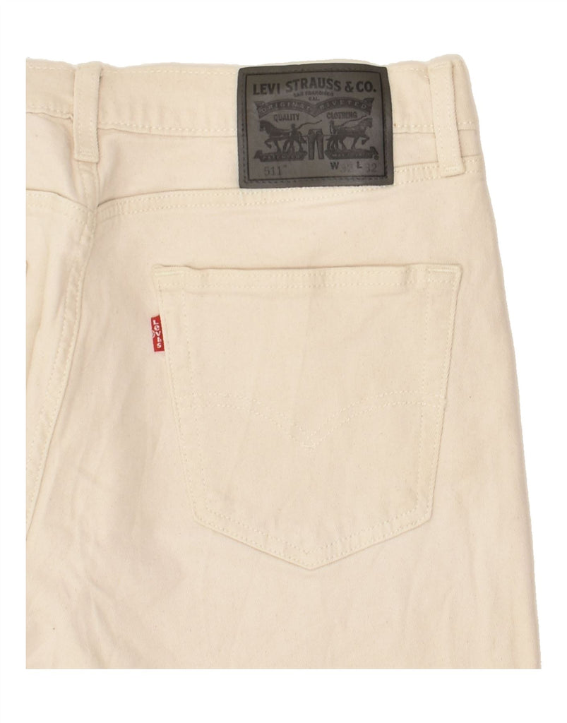 LEVI'S Mens 511 Slim Jeans W32 L32 Beige Cotton | Vintage Levi's | Thrift | Second-Hand Levi's | Used Clothing | Messina Hembry 