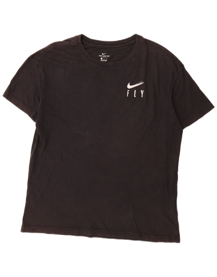 Nike Mens Graphic T-Shirt Top Large Black Cotton