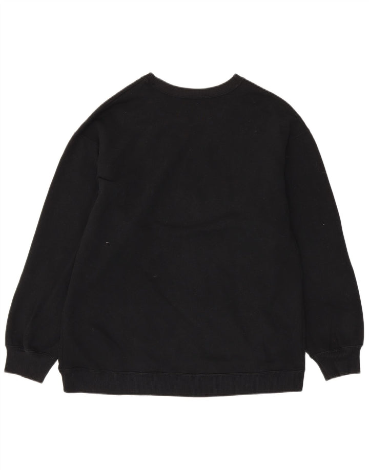 Hollister Mens Sweatshirt Jumper Small Black Cotton