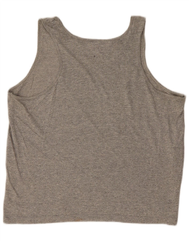 Kappa Womens Vest Top UK 16 Large Grey Cotton