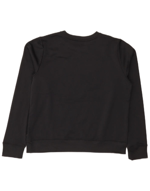 Under Armour Womens Graphic Sweatshirt Jumper UK 16 Large Black