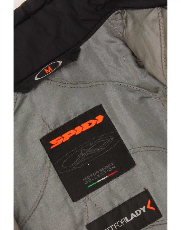 Spidi Womens Motorstyle Racer Jacket UK 14 Medium Black Polyester