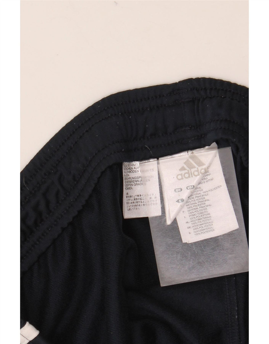 ADIDAS Mens Tracksuit Trousers Large Navy Blue Polyester