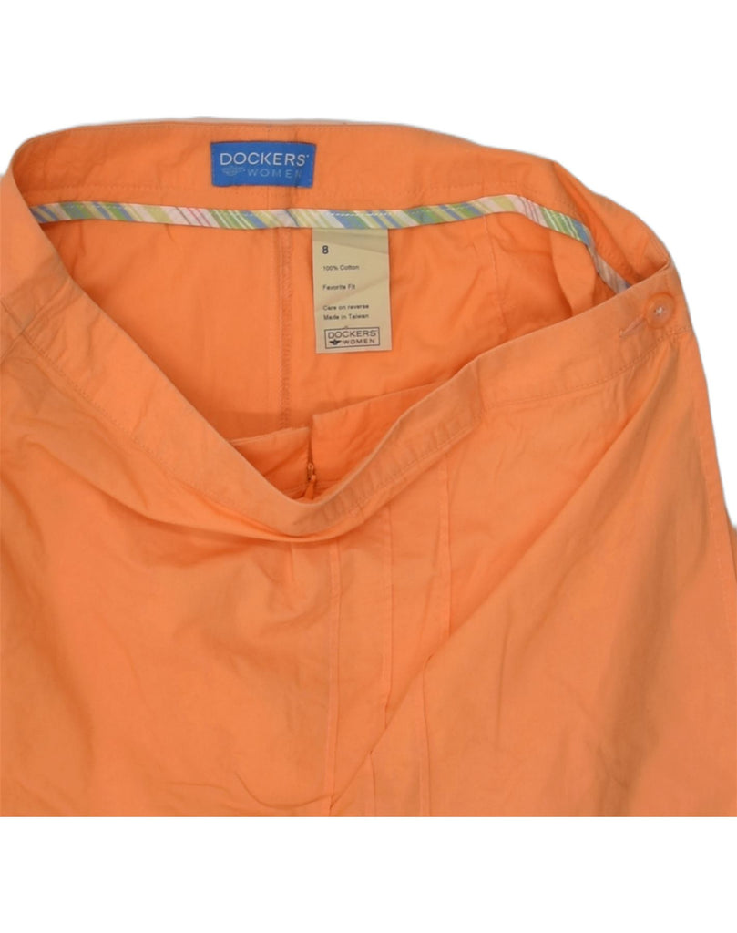 DOCKERS Womens Favorite Fit Skort US 8 Medium W30 Orange Cotton | Vintage Dockers | Thrift | Second-Hand Dockers | Used Clothing | Messina Hembry 