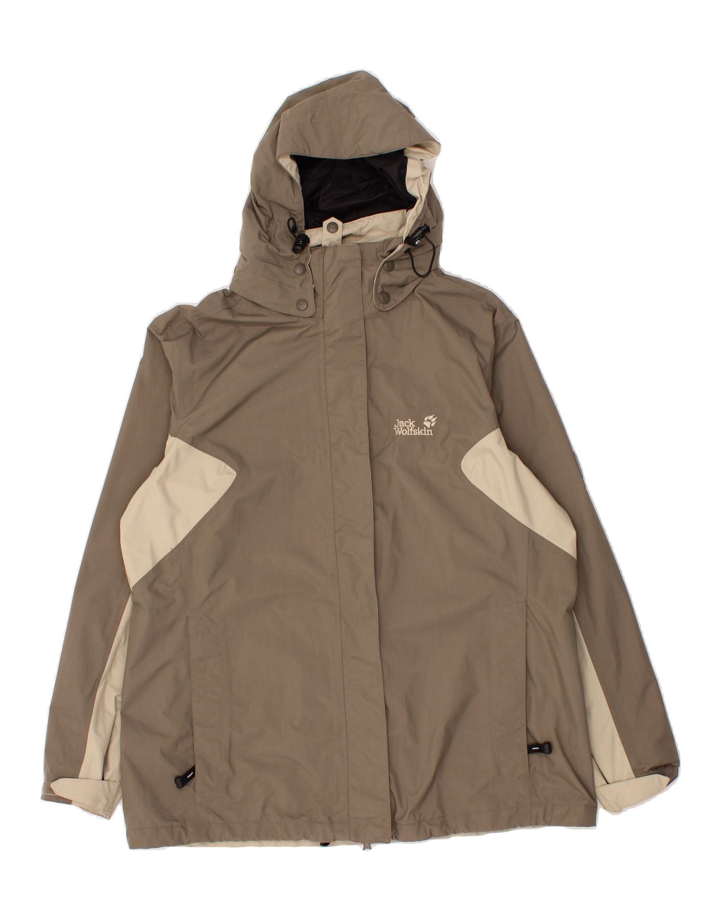 Jack Wolfskin Regenjacke Beige Damen Winterjacke Jack Wolfskin Park Avenue  Jacket Moon Rock Beige Damen