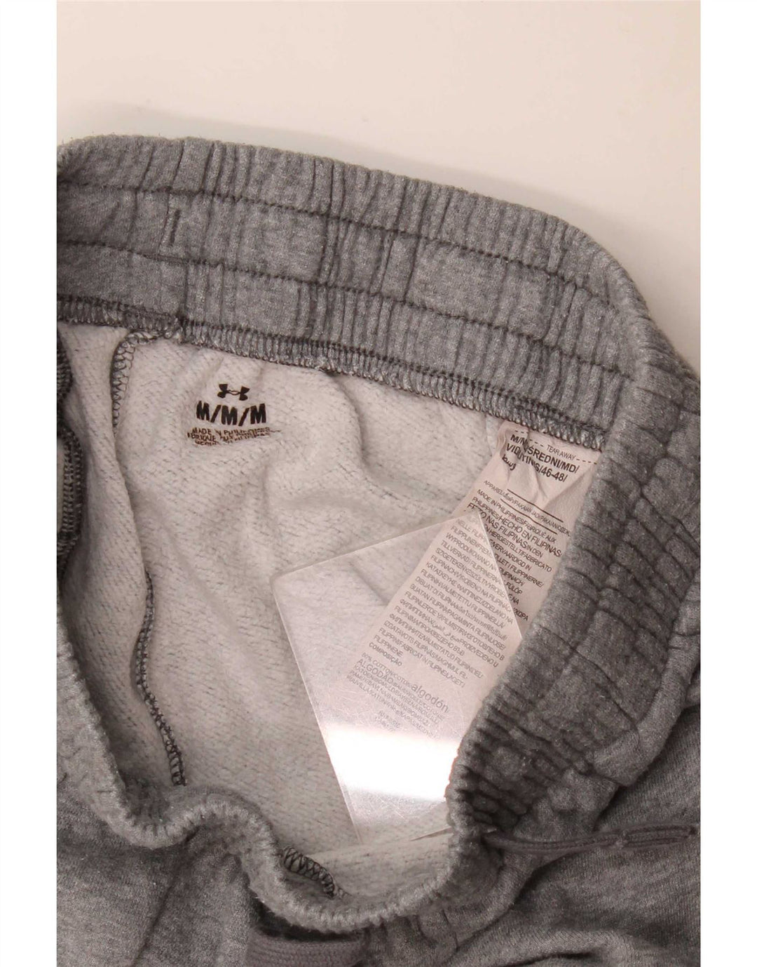 Under Armour Mens Tracksuit Trousers Joggers Medium Grey Cotton