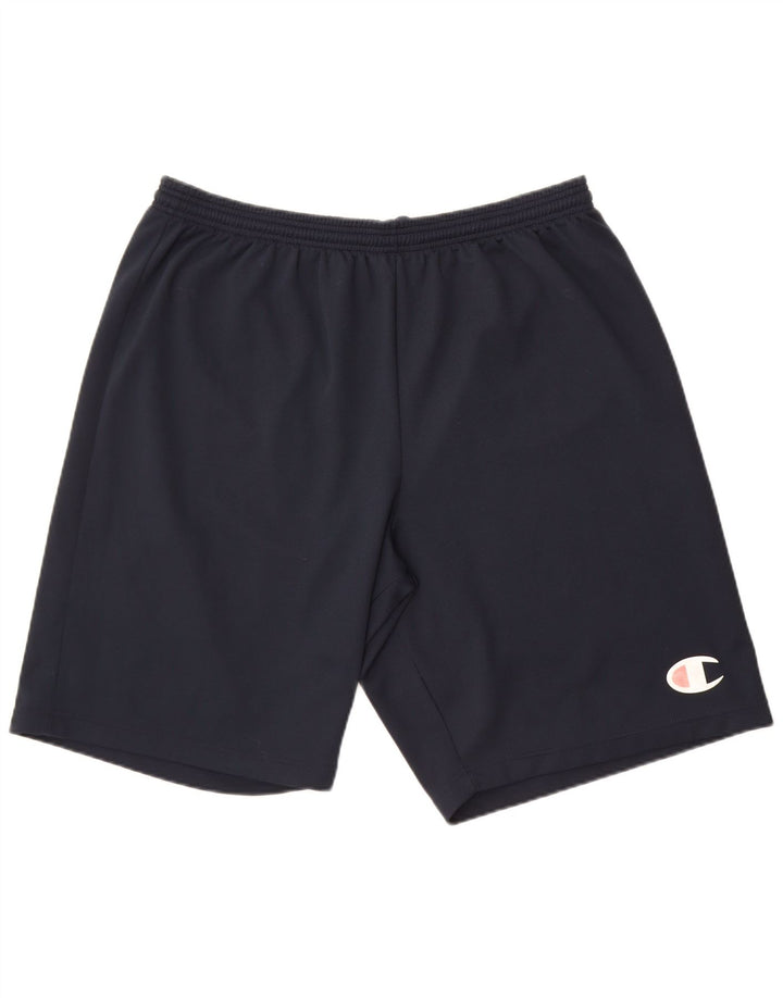 Champion Mens Sport Shorts 2XL Navy Blue Polyester