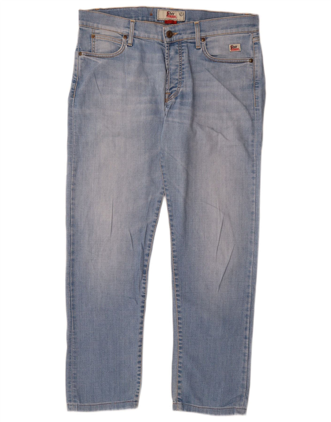 Roy Rogers Mens Straight Jeans W34 L30 Blue Cotton