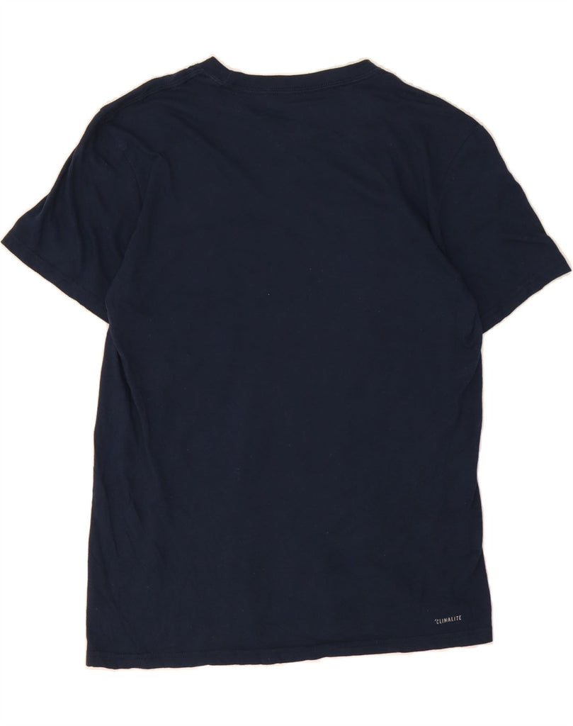 ADIDAS Mens Graphic T-Shirt Top Small Navy Blue Cotton Vintage Adidas and Second-Hand Adidas from Messina Hembry 