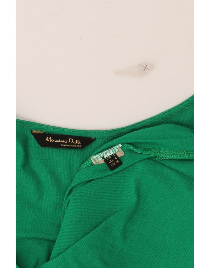 MASSIMO DUTTI Womens Sleeveless Blouse Top UK 10 Small Green Vintage Massimo Dutti and Second-Hand Massimo Dutti from Messina Hembry 