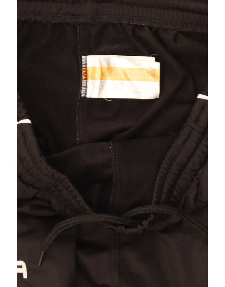 Givova Mens Graphic Tracksuit Trousers Large Black Polyester