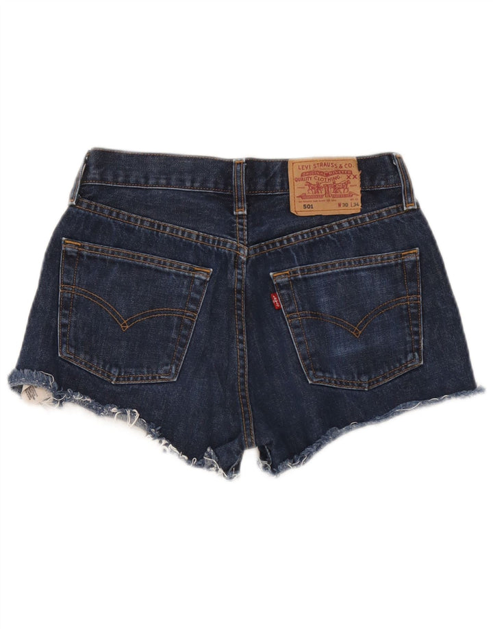 Levi's Womens 501 Denim Hot Pants W30 Medium Blue