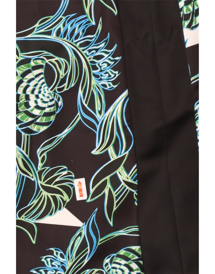 Just Cavalli Womens Graphic Mermaid Dress IT 44 Medium Black Designer