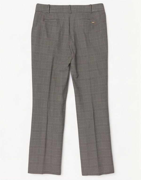 Tommy Hilfiger Womens Chino Trousers US 14 XL W36 L32 Grey Houndstooth
