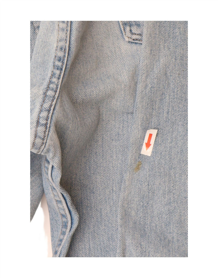 Wrangler Mens Relaxed Fit Straight Jeans W34 L32 Blue Cotton