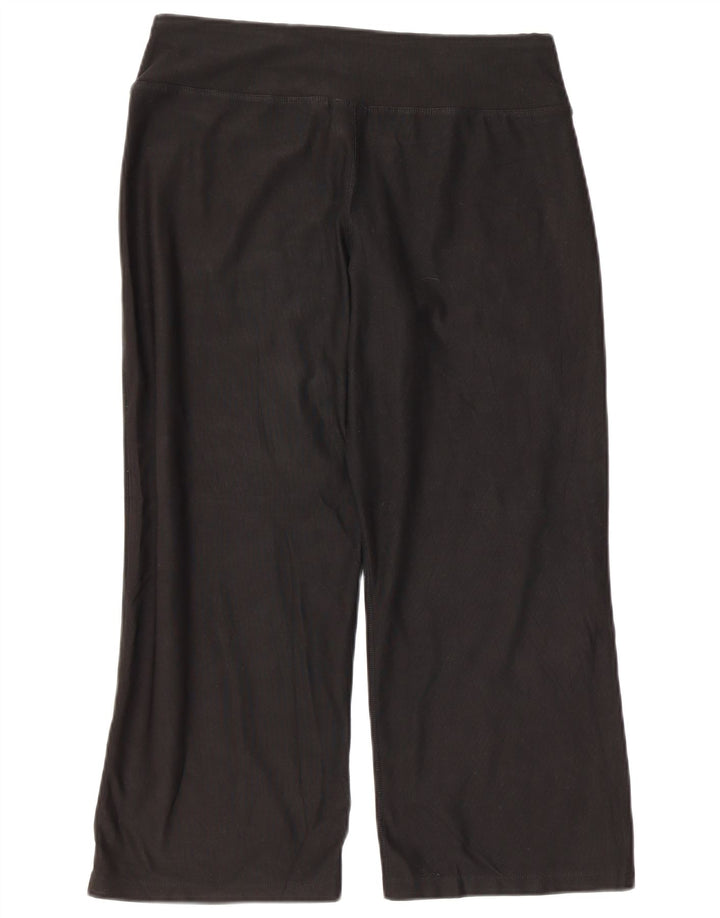 Nike Womens Capri Leggings US 8/10 Medium Black Polyester