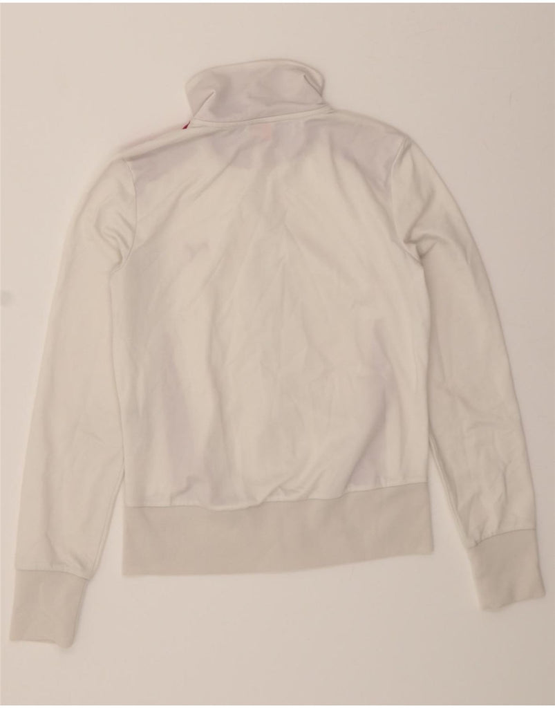PUMA Womens Tracksuit Top Jacket UK 12 Medium White Colourblock Polyester Vintage Puma and Second-Hand Puma from Messina Hembry 