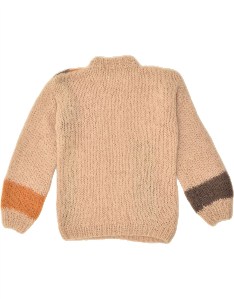 VINTAGE Womens Turtle Neck Jumper Sweater UK 10 Small Beige | Vintage Vintage | Thrift | Second-Hand Vintage | Used Clothing | Messina Hembry 