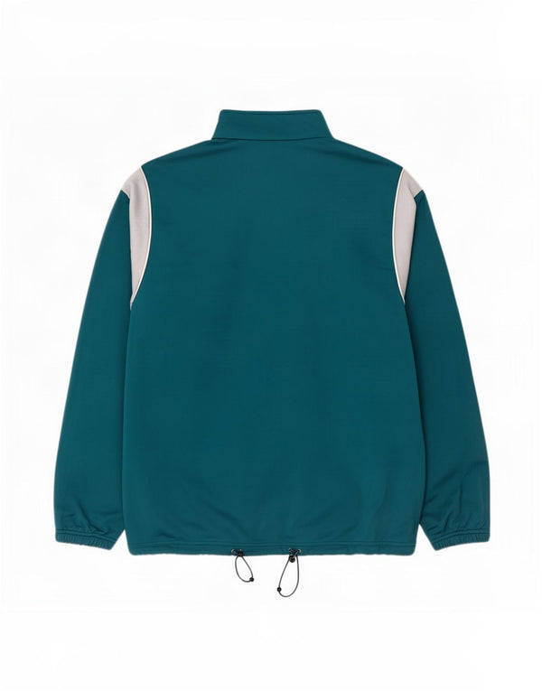 Fila Mens Tracksuit Top Jacket 2XL Turquoise Colourblock Polyester